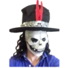 Rubber Johnnies Skull Mask Slash Hat Horror Masks