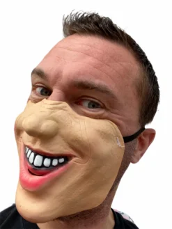 Rubber Johnnies Smiley Guy Half Face Mask