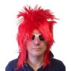 Rubber Johnnies Accessories 80's Spiked Long Hair Mullet Wig
