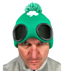 Rubber Johnnies St Patricks Day St Patrick`s Day Ireland Green Beanie Goggle Hat