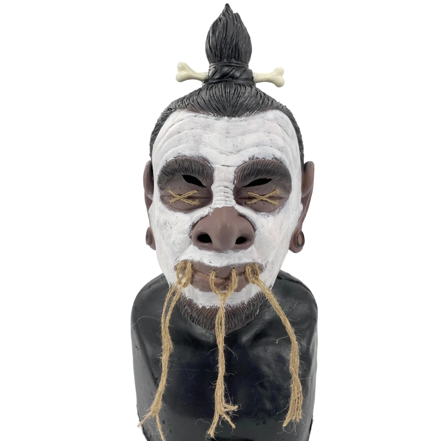 Rubber Johnnies Shrunken Head 'Tsantsa' Mask 3 Rubber Johnnies Shrunken Head 'Tsantsa' Mask