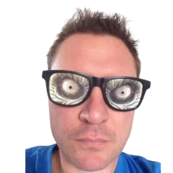 Rubber Johnnies TM Zombie Eye Glasses